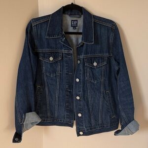 NWOT GAP Icon Denim Jacket, Dark Wash, Medium